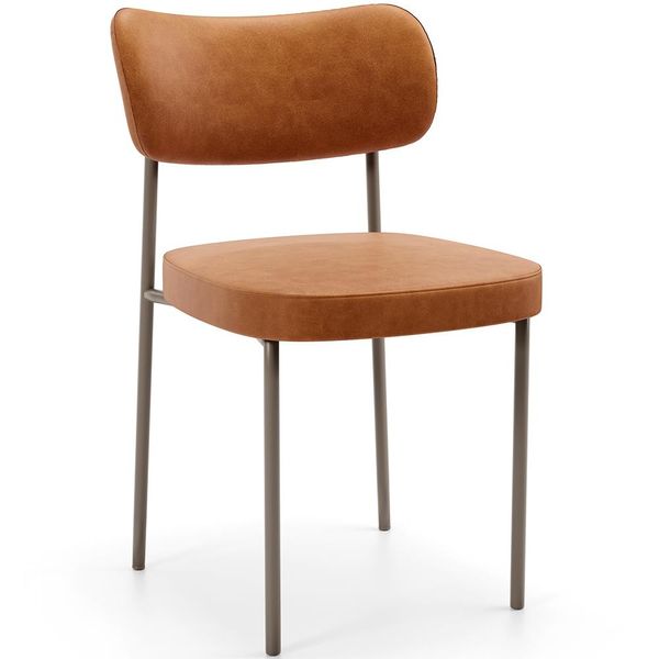 Cadeira Decorativa Sala De Jantar Melina Base Arena L02 Couríssimo Canela - Lyam Decor Cadeira Decorativa Sala De Jantar Melina Base Arena L02 Couríssimo Canela - Lyam Decor