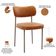 Cadeira Decorativa Sala De Jantar Melina Base Arena L02 Couríssimo Canela - Lyam Decor