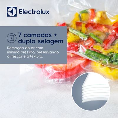 Kit Rolos de Sacos Electrolux para Seladoras a Vácuo 02 Unidades Não se aplica
