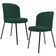 Kit 2 Cadeiras Sala de Jantar Estofada Gavi L02 Suede Verde Musgo - Lyam Decor