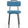 Cadeira Decorativa Estofada Para Sala De Jantar Barcelona L02 Linho Azul - Lyam Decor