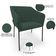 Kit 4 Cadeiras Para Sala de Jantar Estar Living Olívia L02 Suede Verde - Lyam Decor