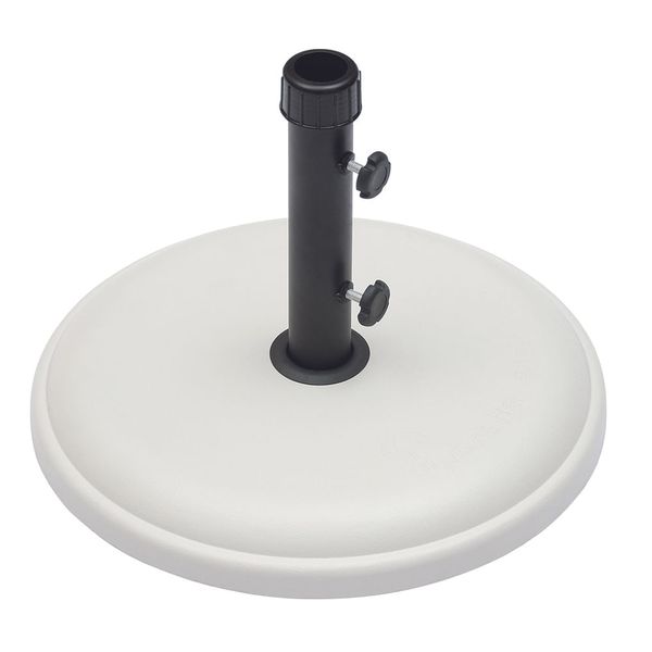 Base para Ombrellone Redonda de Concreto Expandido 16kg Branca Único Base para Ombrellone Redonda de Concreto Expandido 16kg Branca Único