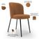Kit 2 Cadeiras Sala de Jantar Estofada Gavi L02 Bouclê Terracota - Lyam Decor
