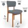 Kit 04 Cadeiras Para Sala De Jantar Cozinha Living Estofada Dara L02 Suede Cinza - Lyam Decor