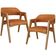 Kit 2 Cadeiras Sala de Jantar Estar Living Estofada Suran L02 Couríssimo Canela - Lyam Decor