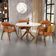 Kit 2 Cadeiras Sala de Jantar Estar Living Estofada Suran L02 Couríssimo Canela - Lyam Decor