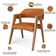 Kit 2 Cadeiras Sala de Jantar Estar Living Estofada Suran L02 Couríssimo Canela - Lyam Decor