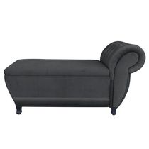 Recamier Goya Veludo Grafite