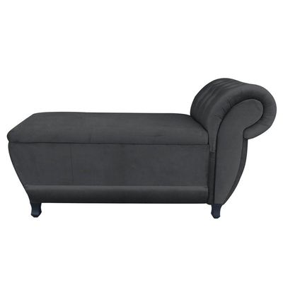 Recamier Goya Veludo Grafite