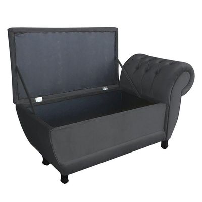 Recamier Goya Veludo Grafite