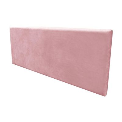 Cabeceira Painel Clean para Cama Box Casal 140 cm Suede Rose