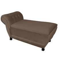 Recamier Goya Veludo Marrom