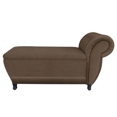 Recamier Goya Veludo Marrom