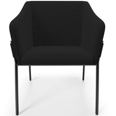 Kit 4 Cadeiras Para Sala de Jantar Estar Living Olívia L02 Suede Preto - Lyam Decor