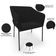 Kit 4 Cadeiras Para Sala de Jantar Estar Living Olívia L02 Suede Preto - Lyam Decor