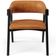 Cadeira Para Sala de Jantar Estar Living Estofada Suran L02 Preto Couríssimo Canela - Lyam Decor
