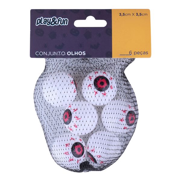 Kit Olhos Halloween Play&Fun em Plástico
