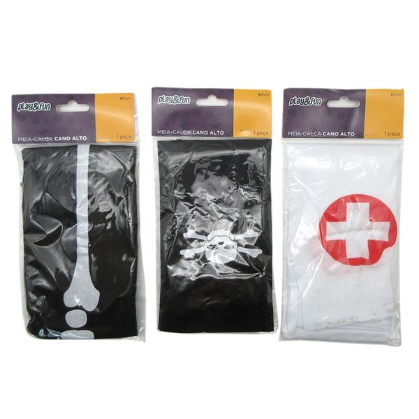 Meia 7/8 Halloween Play&Fun Cv244661 Sor Meia 7/8 Halloween Play&Fun Cv244661 Sor