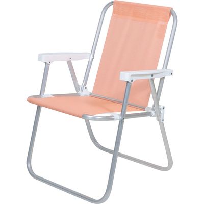 Cadeira de Praia Alta Lazy em Alumínio Coral Bel Único