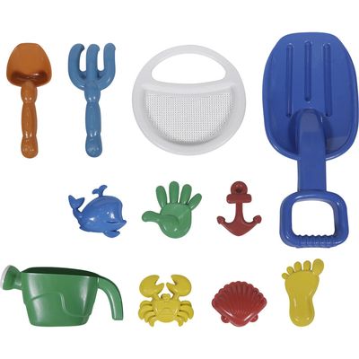 Kit Baldinho de Praia com 12 Peças Cores Sortidas (GG) Bel Único