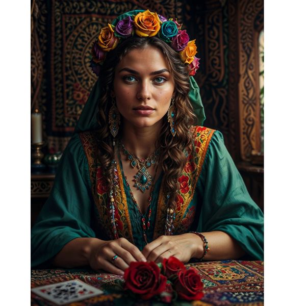 Adesivo Vinil Impermeável Cigana Realista 9,5x7 cm