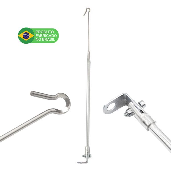 Antena Corta Pipa Moto Retrati Retrovisor Aço Inox Zincda M9 Antena Corta Pipa Moto Retrati Retrovisor Aço Inox Zincda M9