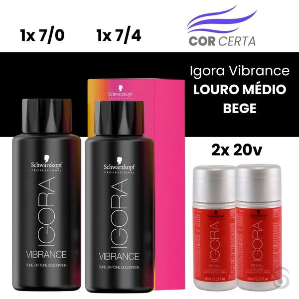 Igora Vibrance LOURO MÉDIO BEGE Igora Vibrance LOURO MÉDIO BEGE