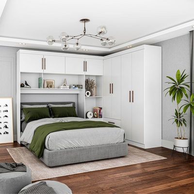 Guarda Roupa Casal Modulado 4 Portas Hercules 4 Portas 4 Gavetas Branco