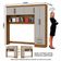 Guarda Roupa Casal Modulado 5 Portas com Cama Hercules 4 Portas 4 Gavetas Cinamomo com Off White