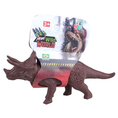 Mini Dinossauro de Brinquedo Milk Wild World Triceratops - Item Sortido