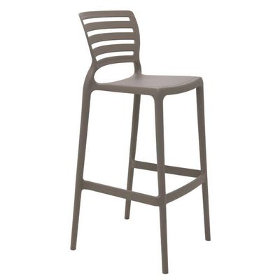 Banqueta Sofia Alta Cinza Tramontina