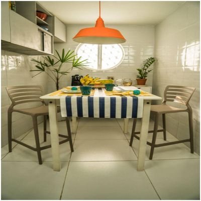Banqueta Sofia Alta Cinza Tramontina