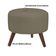 Kit 04 Puffs Decorativos Redondo Couro Fendi