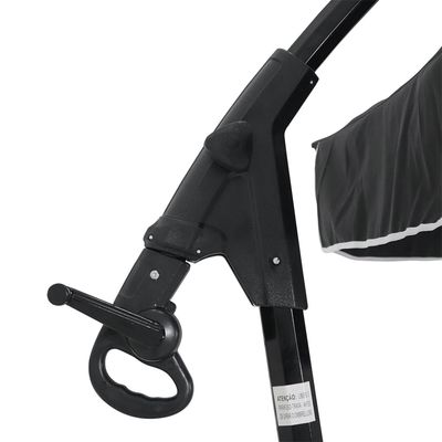 Ombrellone Suspenso Giratório 360° Búzios 3 metros Preto + Base em ABS 50 Litros Preta Bel 3,00m