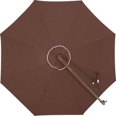 Ombrellone Suspenso Giratório 360° Búzios 3 metros Marrom + Base em ABS 50 Litros Preta Bel 3,00m
