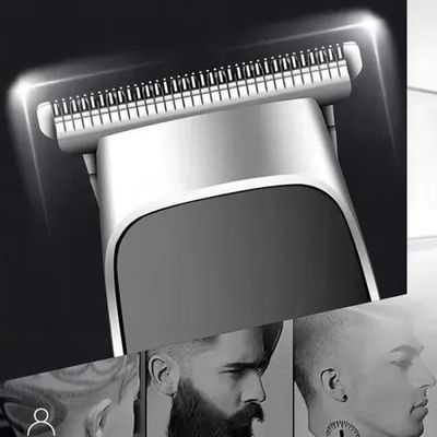 Barbeador Elétrico Kemei Km-1893 Aparador De Barba E Cabelo 110V/220V - 2 em 1