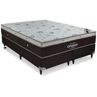 Cama Box E Colchão Sleep King – Super King (193x203) – Ortobom