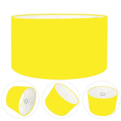 Cúpula Abajur Cilíndrica Cp-7023 ø50x21cm Amarelo