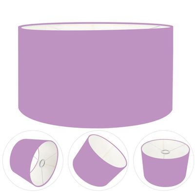 Cúpula Abajur Cilíndrica Cp-7025 ø50x30cm Lillás