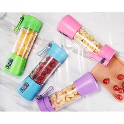 Mini Liquidificador Portátil Usb Recarregável Azul +