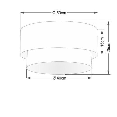Plafon Para Banheiro Cilíndrico Sb-3017 Cúpula Cor Café Branco