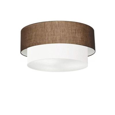 Plafon Para Banheiro Cilíndrico Sb-3017 Cúpula Cor Café Branco
