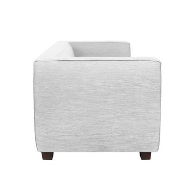 Sofá Namoradeira Amsterdam 1,40m Suede Branco - Inova Decorações