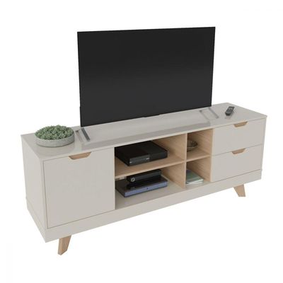 Rack Michigan para até 60" 4 Portas e 2 Gavetas Artely