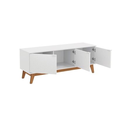 Rack Kappesberg 3 Portas 3d Branco 136cm
