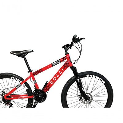 Bicicleta Colli Mônaco Aro 26 Disco 21 V Rapid Fire Cor Vermelho Tamanho Do Quadro 13,5 Vermelho