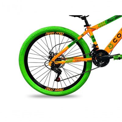 Bicicleta Grau Aro 26 21 Marchas Colli Laranja-verde