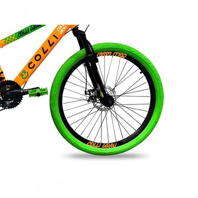 Bicicleta Grau Aro 26 21 Marchas Colli Laranja-verde