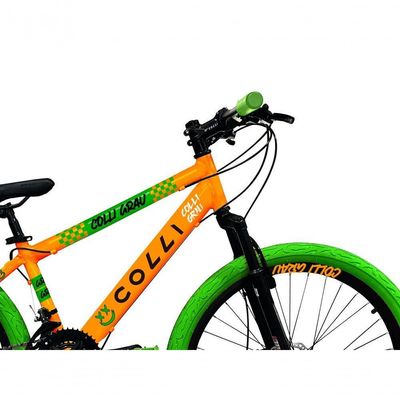 Bicicleta Grau Aro 26 21 Marchas Colli Laranja-verde